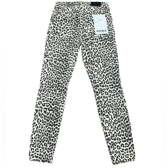 Pistola Aline High Rise Skinny Leopard Print 26 Women’s Jeans Outdoor Festival - Picture 2 of 9